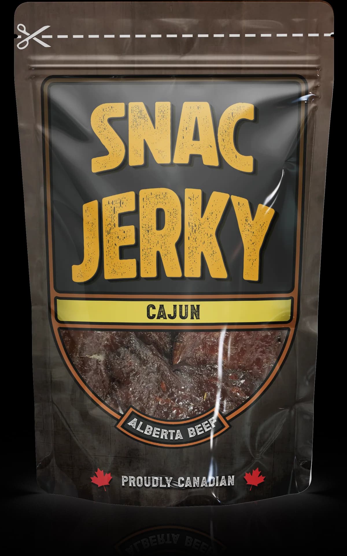 Cajun Jerky bag, front