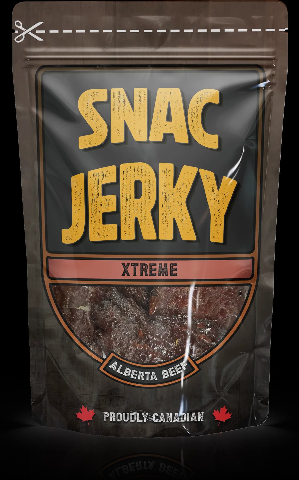 Xtreme Jerky bag, front